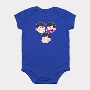 Osomatsu-san : Karamatsu, Jyushimatsu, and Osomatsu Baby Bodysuit